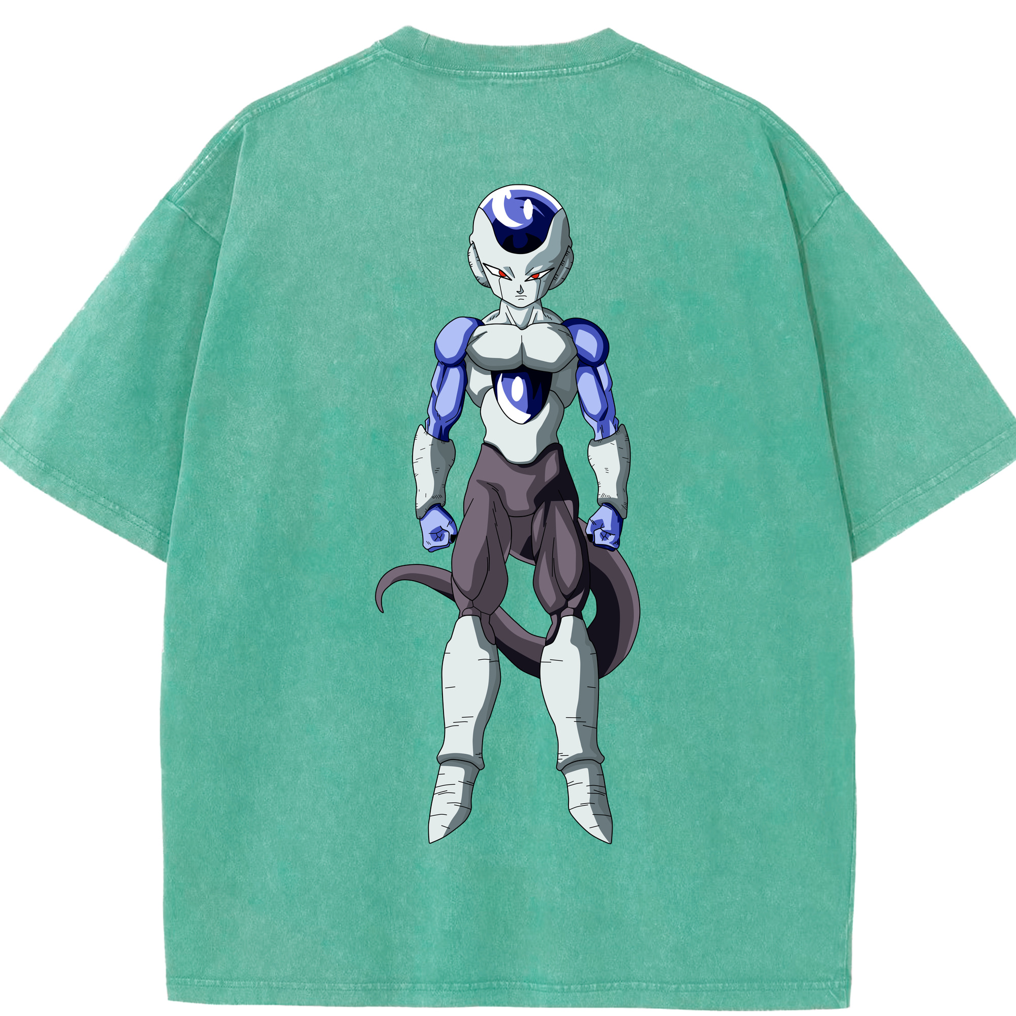 （画像用） ドラゴンボール フリーザ DRAGON BALL Frieza 綿100% ヴィンテージ風 半袖Tシャツ（背面プリント）